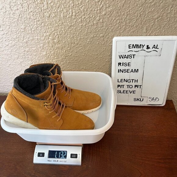 GBX Atomik Mens Ankle Boots Size 10 Lace Up Side Zip Tan Leather $90 MSRP - Picture 12 of 12